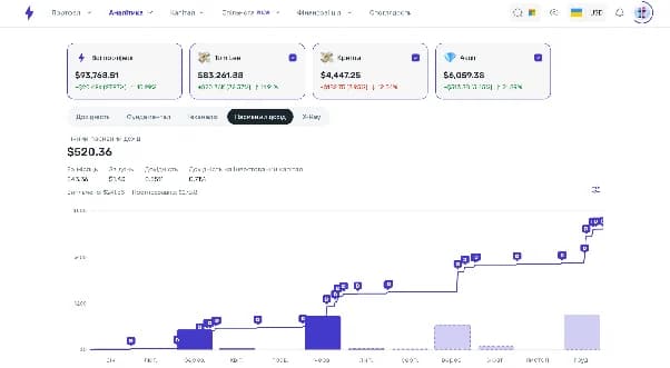 Dividend payments and investment portfolio analytics in Strum
